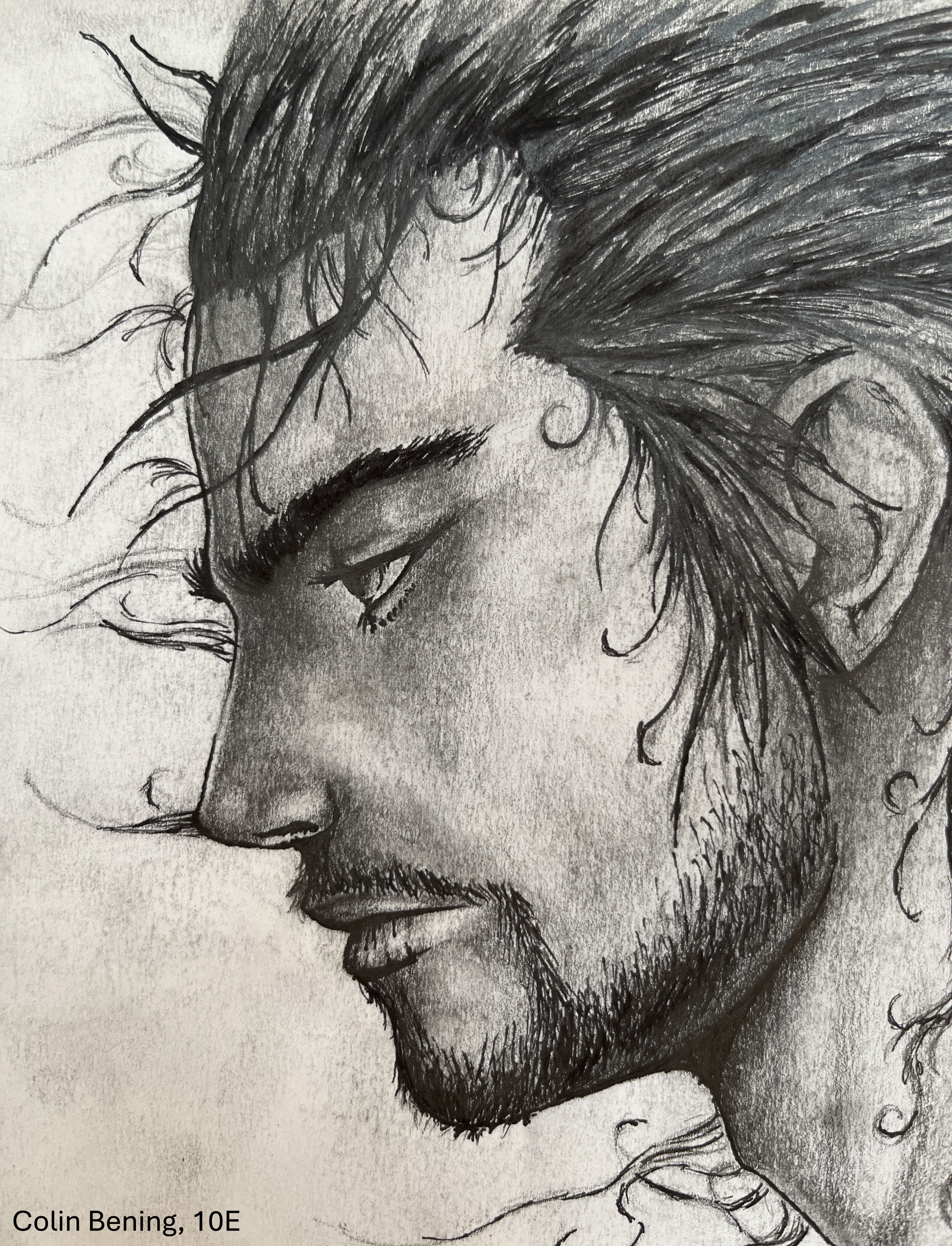 Kunstwerk des Monats Oktober: Bleistiftzeichnung_Colin Bening_10E